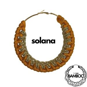 The Nu Bamboo mini (3.5 in.) Solana hoop earrings